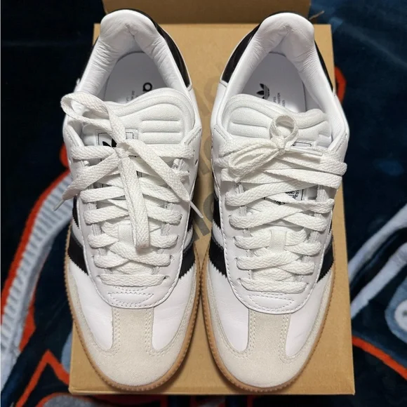 adidas | Shoes | Adidas White And Black Retro Sneakers | Poshmark